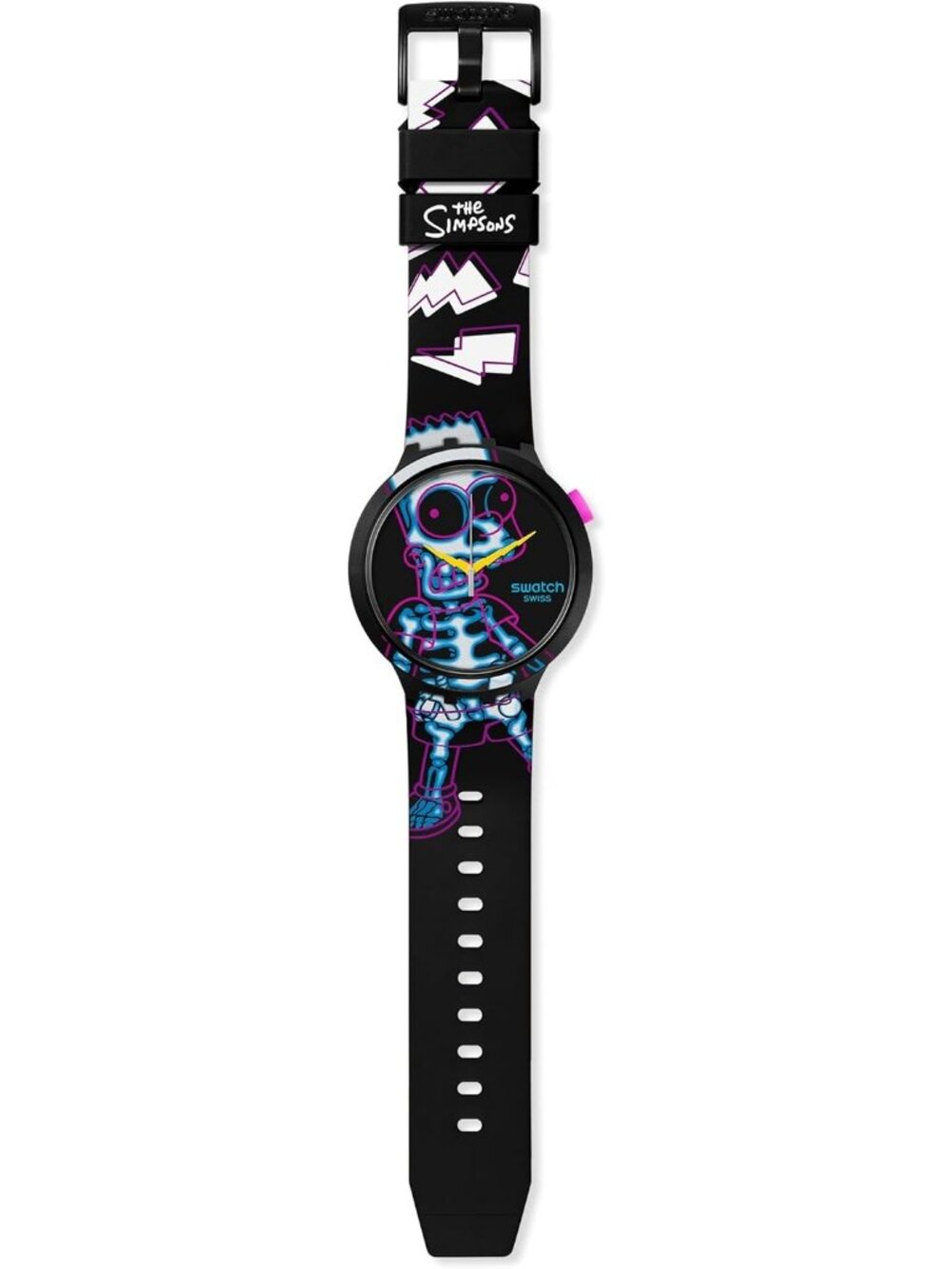 Unisex Black Polymer Automatic Big Bold Waterproof Aye Carumboo Casual Watch